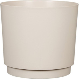 Cache-pot rond élégant en blanc chaud - Ø 25 cm