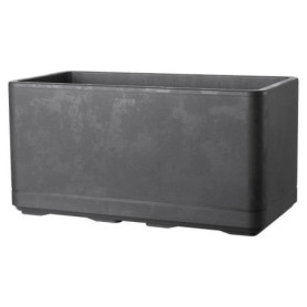 Jardinière Muret Cosmo Anthracite avec Roulettes - 78 x H39 cm