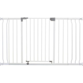 Barrière de Sécurité Bébé DREAMBABY LIBERTY avec Extensions - 126-132,5 cm - Blanc