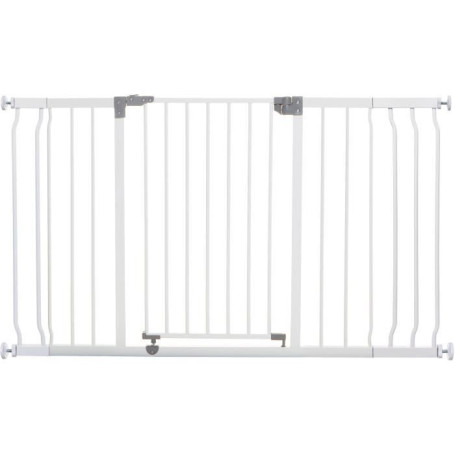 Barrière de Sécurité Bébé DREAMBABY LIBERTY avec Extensions - 126-132,5 cm - Blanc