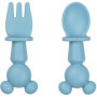 Set de 2 Couverts en Silicone Mickey pour Bébé