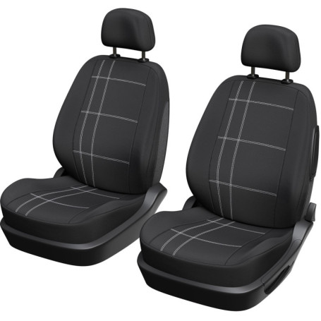 Ensemble de 2 Housses de Siège Auto XLCOVER - Compatible Airbags - Noir