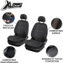 Ensemble de 2 Housses de Siège Auto XLCOVER - Compatible Airbags - Noir