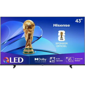 Téléviseur QLED 43" Hisense 4K UHD - Connecté et Idéal pour Gamers
