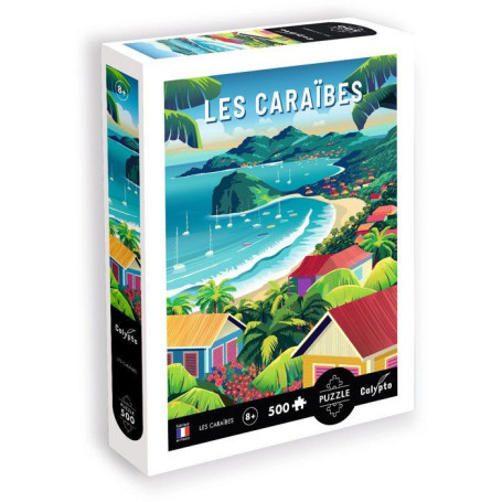 Puzzle Calypto - 500 pièces - Les Caraïbes - Toucher soyeux
