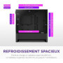 Boîtier PC NZXT H3 Flow Micro-ATX Noir avec Airflow Optimisé