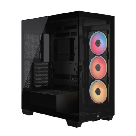 Boîtier PC CORSAIR 3500X LXR LINK en Verre Trempé avec Ventilateurs RGB