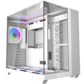 Boîtier PC Darkflash TH285 Blanc avec A-RGB et Verre Trempé