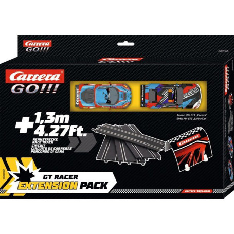 Kit d'Extension Circuit Carrera GO!!! avec 2 Voitures GT Racer