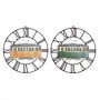 Horloge Murale DKD Home Decor Métal Vert Jaune Vintage Train (49,5 x 3,5 x 48 cm 109,99 €