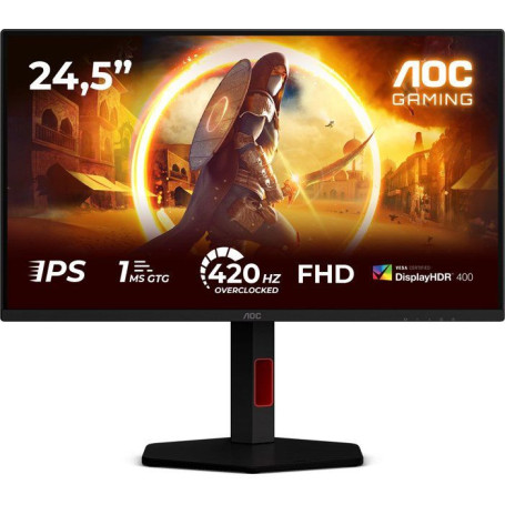 Écran PC Gamer AOC 24,5'' FHD 420Hz Fast IPS Réglable