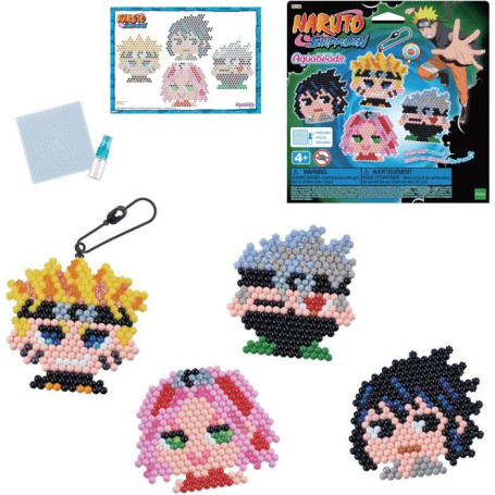 Kit de Porte-Clés Naruto - AQUABEADS avec 1100 Perles