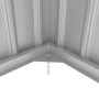 Abri de jardin en métal gris anthracite 4,07 m² avec kit d'ancrage