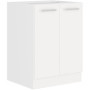 Meuble bas 2 portes ATLAS en blanc - L60 x P52 x H82 cm