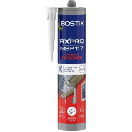 Mastic Colle BOSTIK Fixpro MSP 117 - Conditions Extrêmes - 290 ml