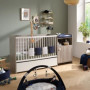 Lit bébé combiné évolutif 120x60cm avec commode à langer - Babyprice Up Chêne