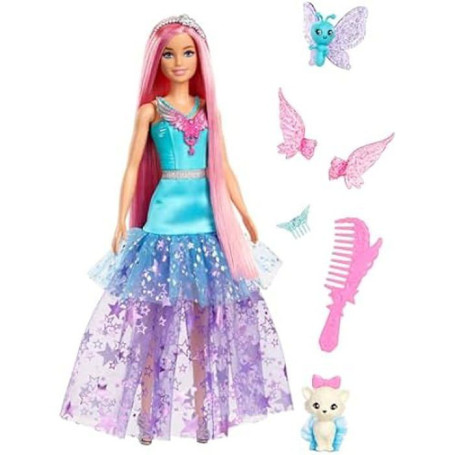 Poupée Barbie Malibu A Touch of Magic avec Animaux et Accessoires