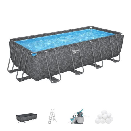 Kit Piscine Hors Sol Rectangulaire BESTWAY APX 365 - 5,49 m x 2,74 m