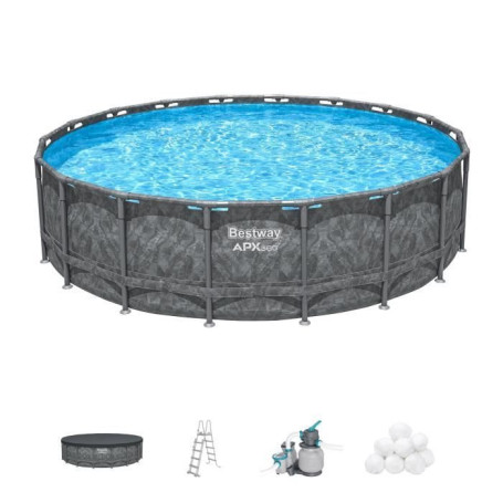 Kit Piscine Hors Sol Ronde BESTWAY APX 365 - 549 x 132 cm
