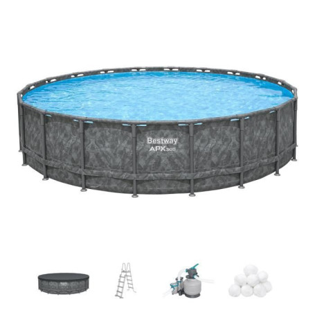 Kit Piscine Hors Sol Ronde BESTWAY APX 365 - 610 x 132 cm
