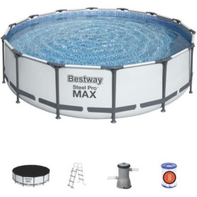 Kit Piscine Hors Sol Tubulaire Steel Pro Max 427 cm - BESTWAY