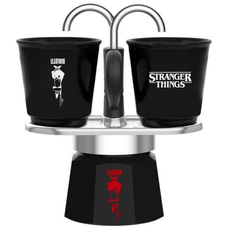 Cafetière Italienne Mini Express Stranger Things avec 2 Tasses Thermosensibles