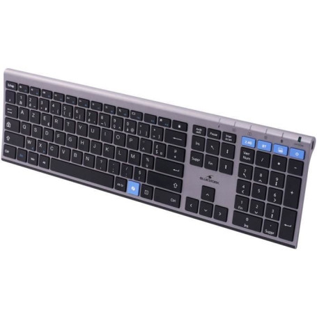 Clavier Sans Fil Élégant AZERTY en Métal - BLUESTORK