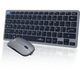 Pack Mini Clavier Souris Sans Fil Bluestork - Ultra Fin et Léger