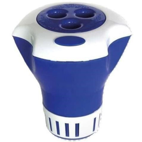 Flotteur avec Thermomètre BSI pour Piscine - Bleu et Blanc - 20 x 17 x 25 cm