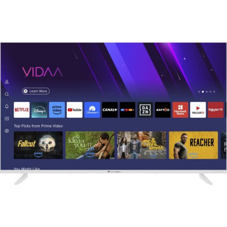 Téléviseur LED UHD QLED 43" Blanc - Continental Edison