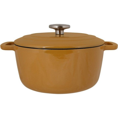 Cocotte en Fonte Émaillée Ambre - 24 cm - COSY & TRENDY