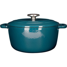 Cocotte en Fonte Émaillée 24 cm - COSY & TRENDY - Idéale pour Ragoûts