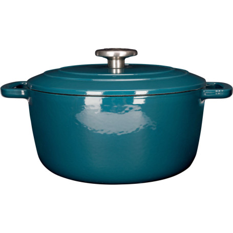 Cocotte en Fonte Émaillée 24 cm - COSY & TRENDY - Idéale pour Ragoûts