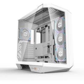 Boîtier PC Cube DARKFLASH DY470 Blanc avec Ventilateurs A-RGB