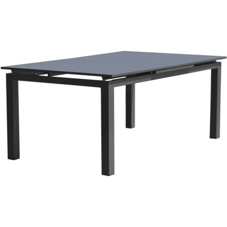 Table de jardin extensible MIAMI en aluminium - 10 personnes - Gris anthracite
