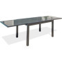 Table de jardin extensible TOLEDE en aluminium gris anthracite
