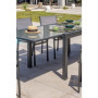 Table de jardin extensible TOLEDE en aluminium gris anthracite