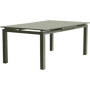 Table de Jardin Miami Kaki en Aluminium 180/240 x 100 cm