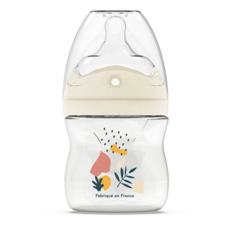 Biberon anti-colique DODIE 150 ml avec tétine biomimétique - Rose