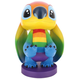 Figurine Disney Stitch Rainbow - Support Écouteurs et Smartphone