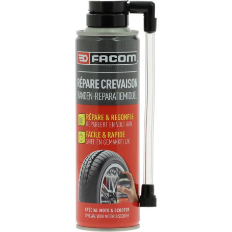 Bombe Anti-Crevaison FACOM M30 - 250 ml pour Moto