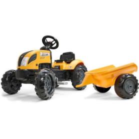 Tracteur à Pédales Mighty Builder avec Remorque - FALK
