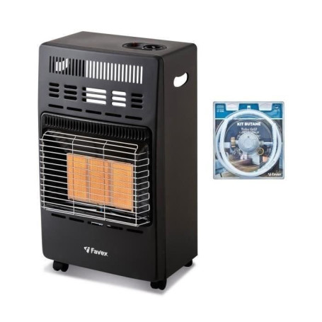 Chauffage d'appoint infrarouge gaz butane KERN - 3 niveaux de puissance