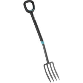 Fourche à Bêcher ErgoLine GARDENA avec Manche Confortable et Dents en Acier Trempé