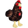 Poule Sonore en Peluche GIPSY TOYS - 22 cm Noir