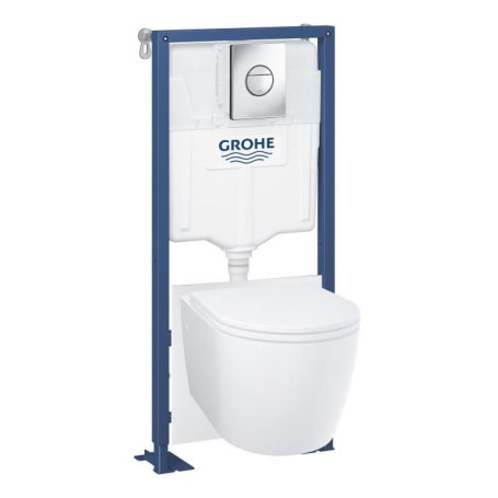 Pack Bâti Support 5 en 1 GROHE - Toilettes Modernes avec Cuvette Céramique