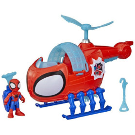 Hélicoptère Spidey avec Figurine 7,5 cm - Marvel