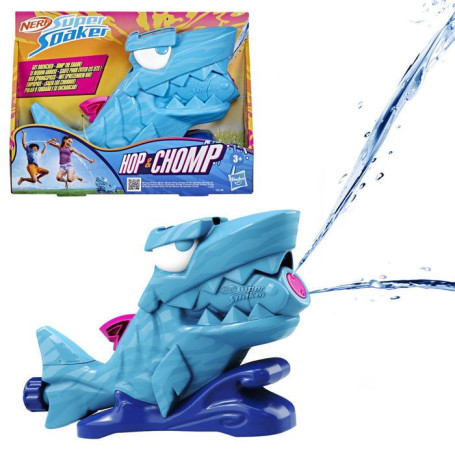 Nerf Super Soaker Hop & Chomp - Pistolet à Eau Requin