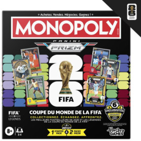 Monopoly Coupe du Monde FIFA 2026 avec Booster Panini Prizm