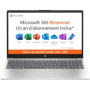 PC Portable HP 15,6" FHD - Windows 11 et Microsoft 365 Inclus